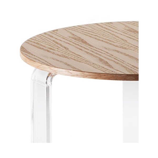 Dřevěný odkládací stolek Tomasucci Poole, ⌀ 48 cm-image-1