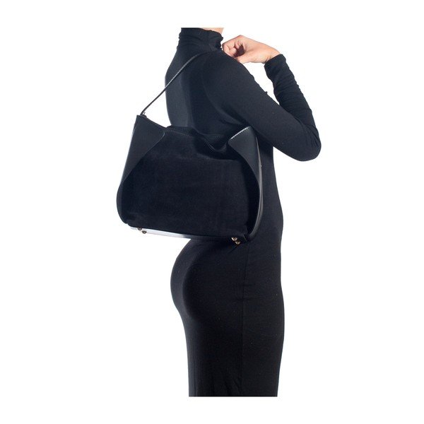 Kožená kabelka Isabella Rhea 8009 Nero-image-4