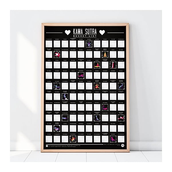 Stírací plakát Gift Republic Kama Sutra Bucket List