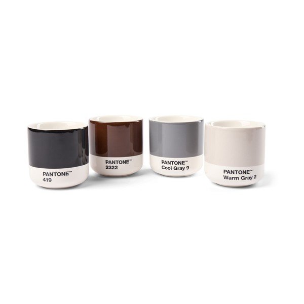 Porcelánové šálky v sadě 4 ks na espresso 100 ml Macchiato – Pantone