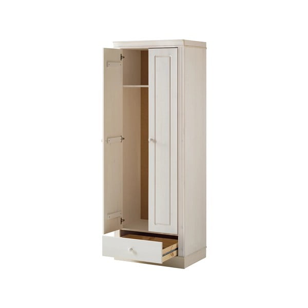 Bílá šatní skříň z borovicového dřeva 65x180 cm Anita – Støraa-image-4