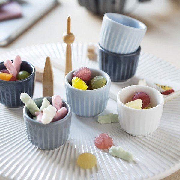 Sada 2 bílých porcelánových misek na vajíčka Kähler Design Hammershoi, ⌀ 8 cm-image-1