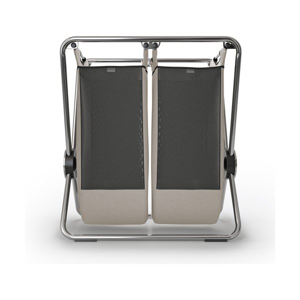 Světle hnědý skládací látkový koš na prádlo 200 l – simplehuman-image-1