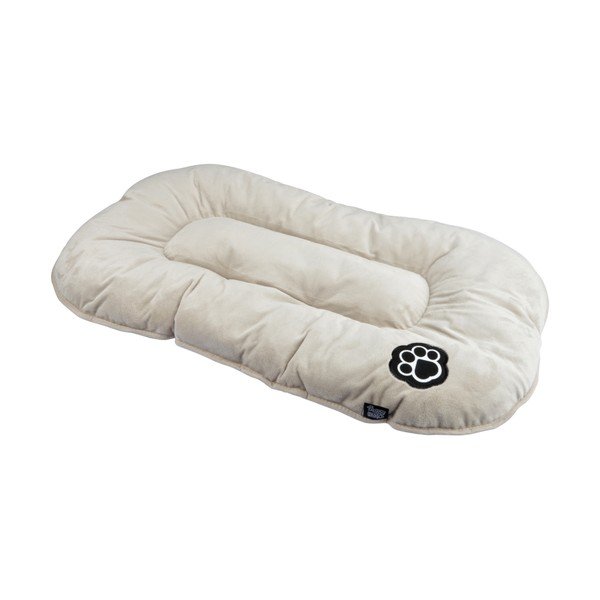 Béžový semišový pelíšek pro psa 87x55 cm Flakes – Love Story