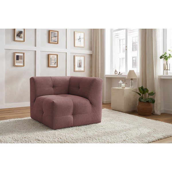 Tmavě růžový modul pohovky Kleber - Bobochic Paris-image-4