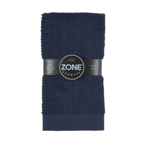 Modrý bavlněný ručník 100x50 cm Classic - Zone