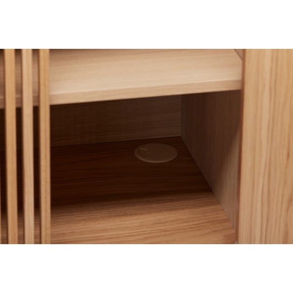 Nízká komoda v dekoru dubu v přírodní barvě 188x75 cm Ende – Woodman-image-1