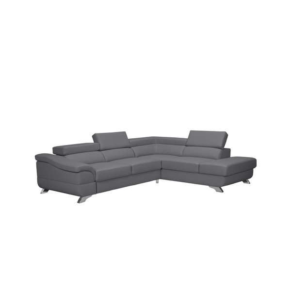 Šedá rozkládací pohovka s úložným prostorem Windsor & Co Sofas Gamma, pravá strana