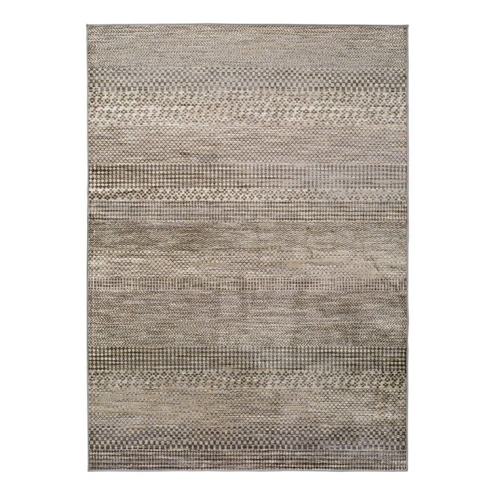 Šedý koberec z viskózy Universal Belga Beigriss, 70 x 220 cm