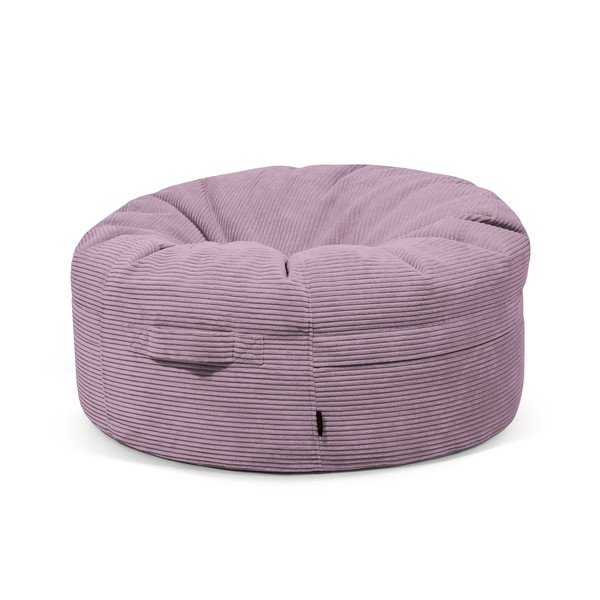 Fialový manšestrový sedací vak Roll 105 – SLOWDOWN