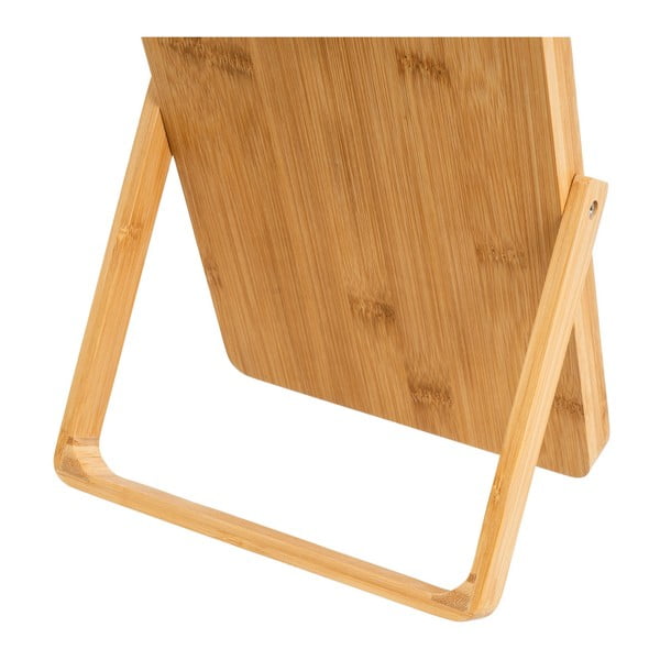 Kosmetické zrcadlo s bambusovým rámem 20x27 cm – Casa Selección-image-3