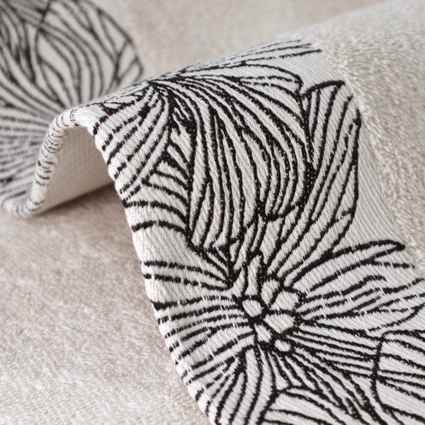 Slonovinový froté bavlněný ručník 50x100 cm Valencia – My House-image-3