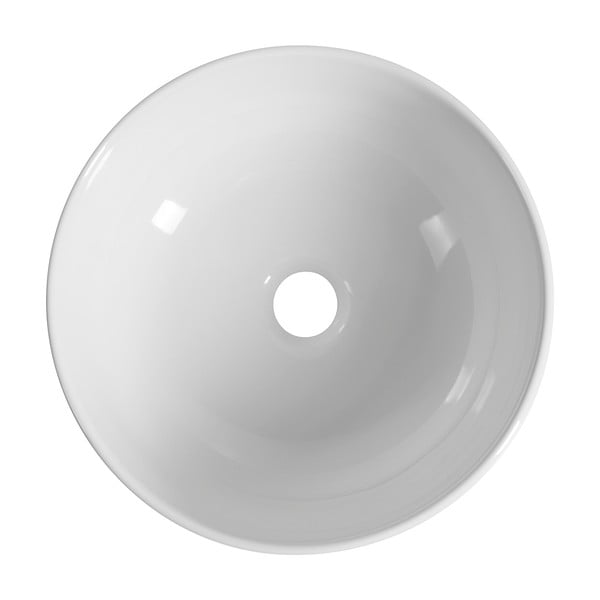 Bílé keramické kulaté umyvadlo ø 33 cm Emmi – Sapho-image-2