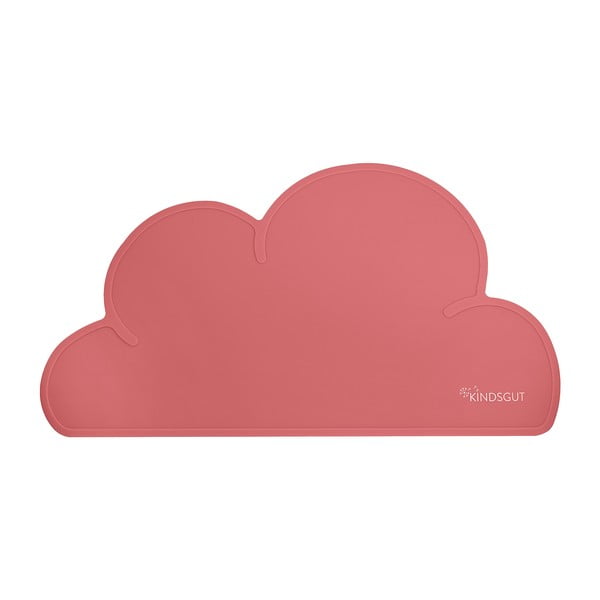 Tmavě růžové silikonové prostírání Kindsgut Cloud, 49 x 27 cm