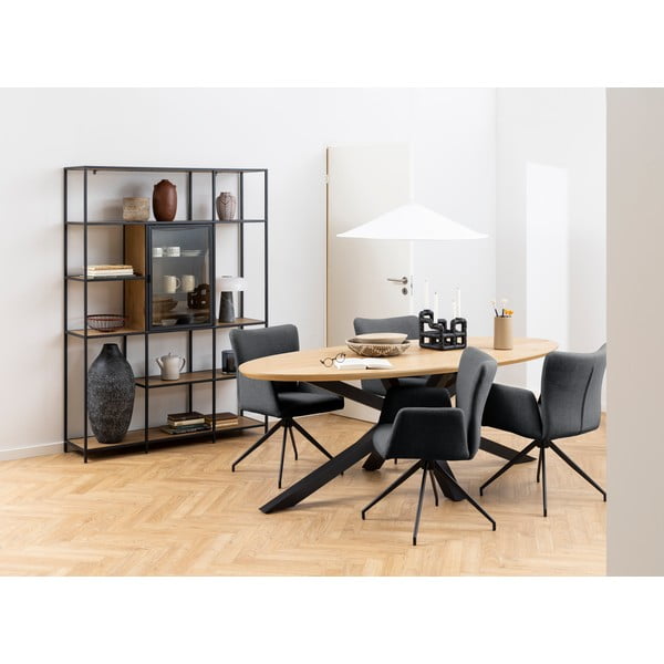 Jídelní stůl s deskou v dubovém dekoru 100x220 cm Heaven – Actona-image-2