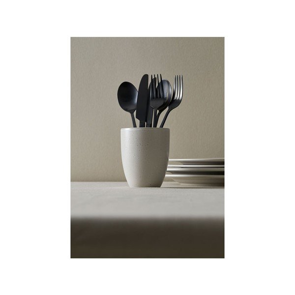 Černý nerezový příbor 16 ks Bestik - Bitz-image-4