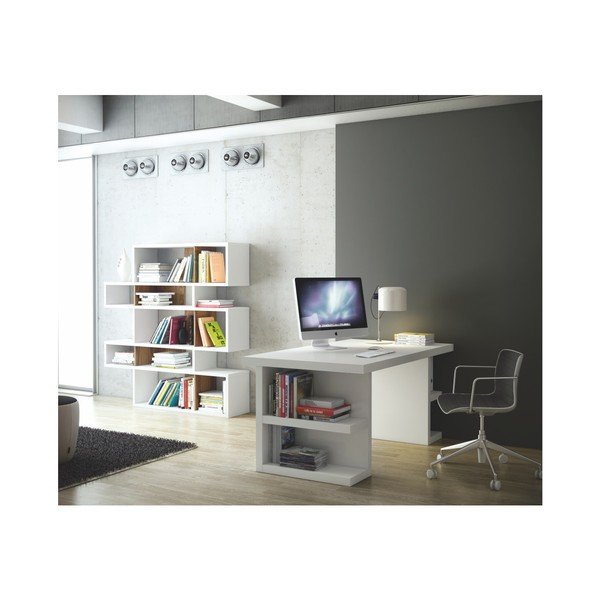 Bílý pracovní stůl TemaHome Multi, délka 180 cm-image-3