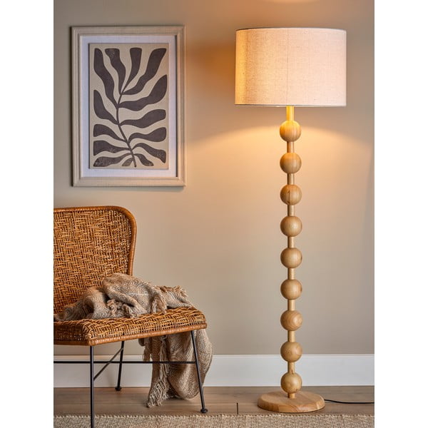 Stojací lampa v přírodní barvě s textilním stínidlem (výška 154,5 cm) Giacoma – Bloomingville-image-3