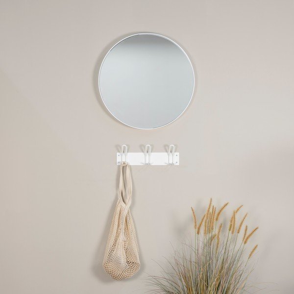 Bílý kovový nástěnný věšák Miles – Spinder Design-image-2