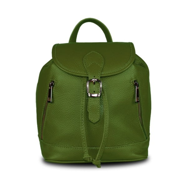 Zelený batoh z pravé kůže JOHN FISH Lar