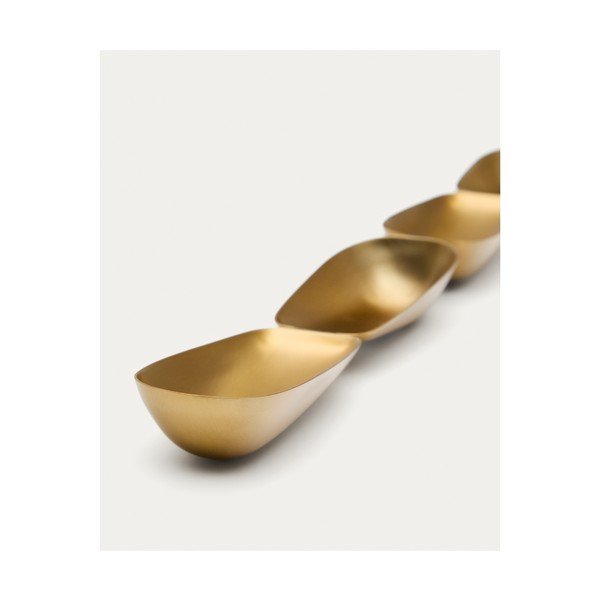 Nerezová servírovací miska ve zlaté barvě Aruc – Kave Home-image-3