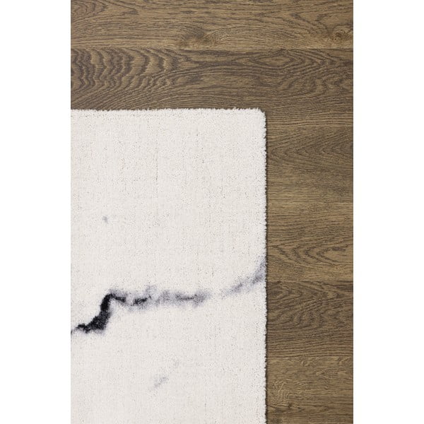 Krémový vlněný koberec 133x180 cm Marble – Agnella-image-3
