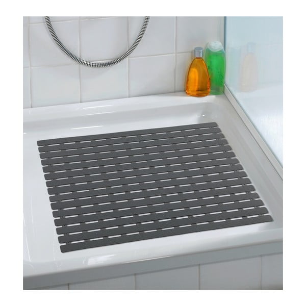 Tmavě šedá podložka do sprchového koutu Wenko Arinos, 54 x 54 cm-image-3