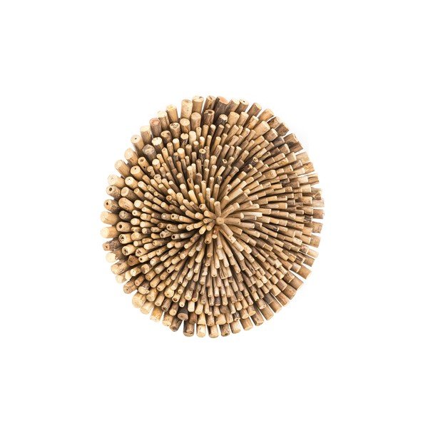 Nástěnná dekorace z teakového dřeva WOOX LIVING Bee, ⌀ 70 cm-image-2