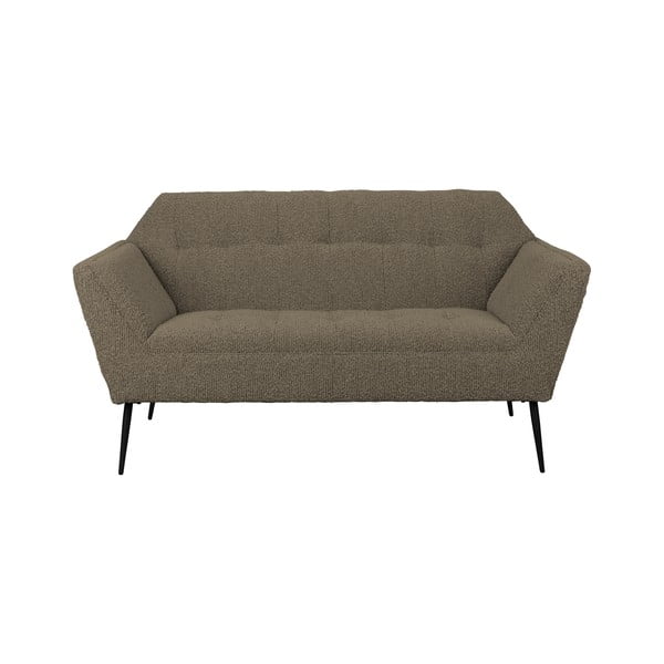 Hnědá pohovka z textilie bouclé 150 cm Kate – Dutchbone