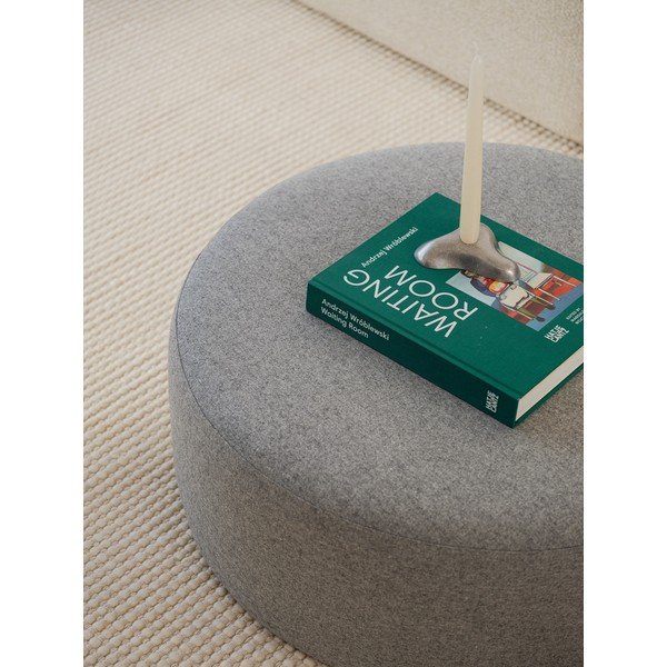 Šedý vlněný taburet Folk – noo.ma-image-2