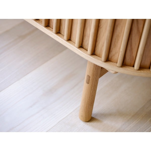 Skříňka v dekoru dubu v přírodní barvě 110x125 cm Carno – Unique Furniture-image-1