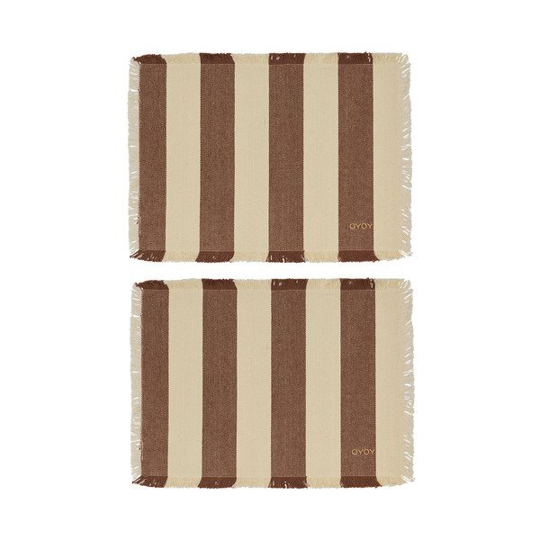 Prostírání v sadě 2 ks z bio bavlny 36x48 cm Toppu – OYOY Living Design