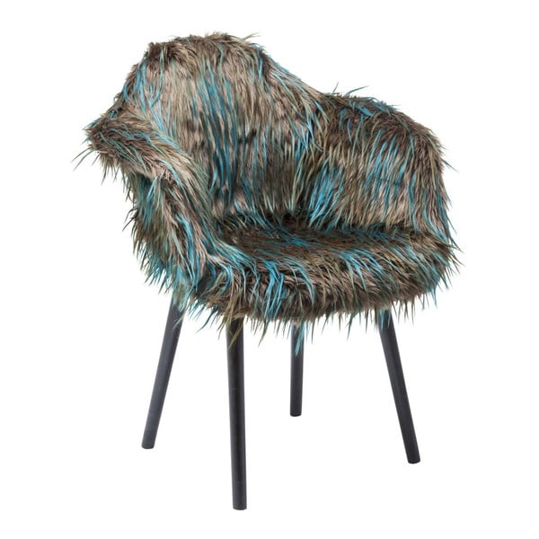 Sada 4 jídelních židlí Kare Design Yeti Fur Dark