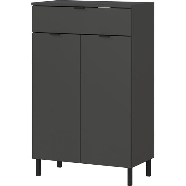 Antracitová vysoká koupelnová skříňka 60x97 cm Arcena – Germania-image-2