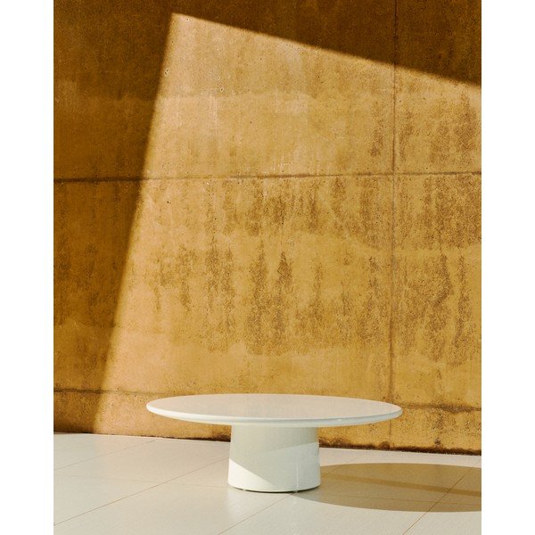 Betonový kulatý zahradní konferenční stolek ø 110 cm Albanella – Kave Home-image-1