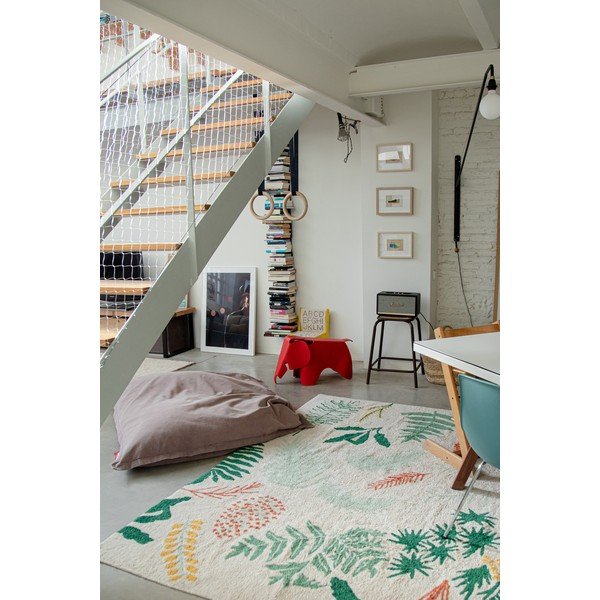 Pratelný ručně tkaný bavlněný dětský koberec 170x240 cm Botanic Plants – Lorena Canals-image-4