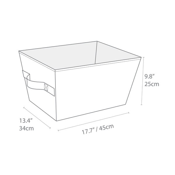 Úložný látkový košík 34,5x45x25 cm Soft Storage – Bigso Box of Sweden-image-4