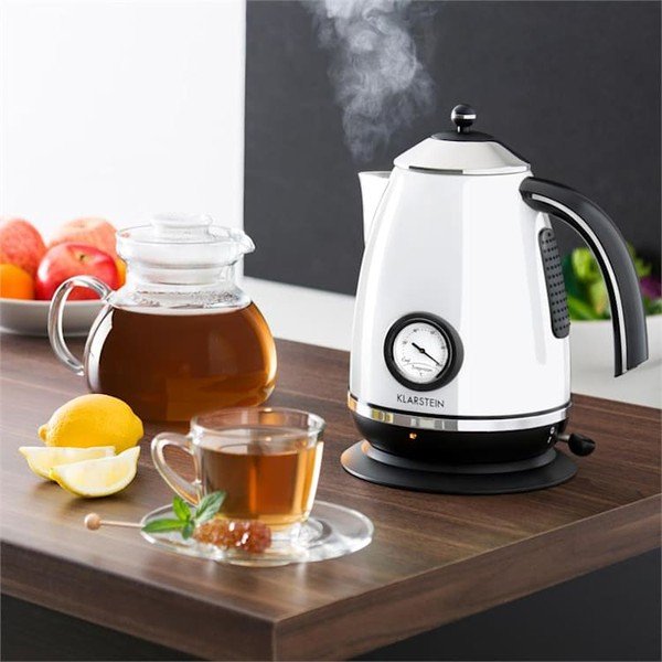 Bílá rychlovarná konvice Klarstein Aquavita Chalet-image-1