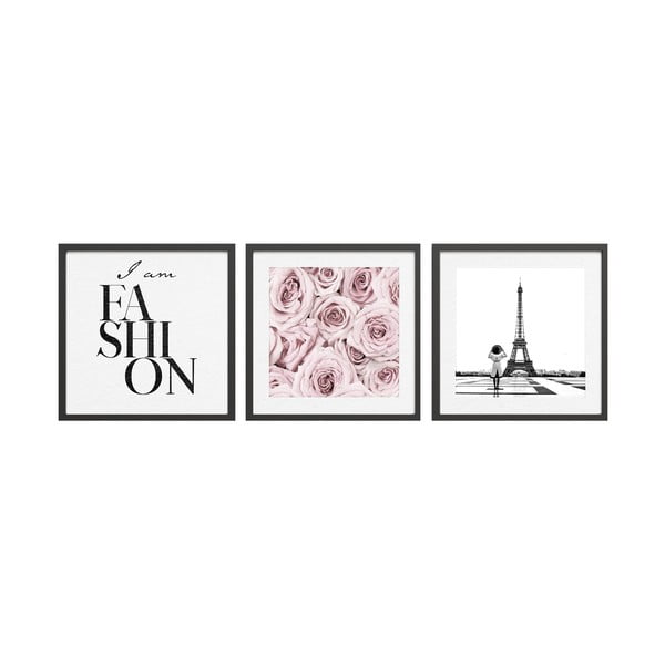 Obrazy v sadě 3 ks 30x40 cm Parisienne – Styler