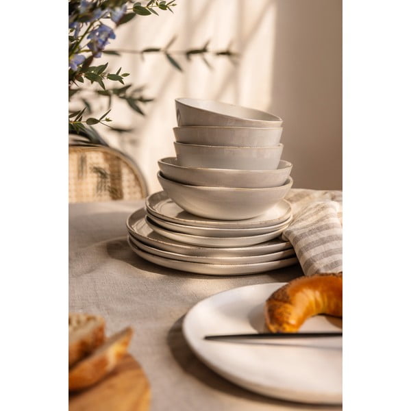 Kameninová jídelní sada 24 ks Snow Heart – Bonami Essentials-image-1