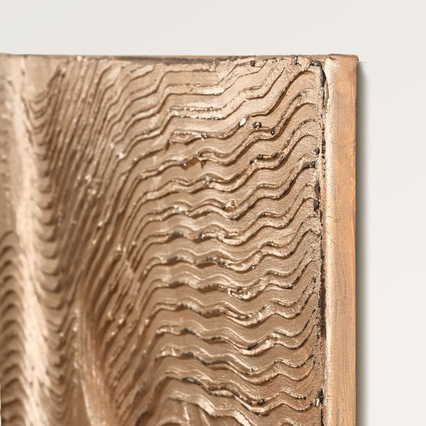 Ručně malovaný obraz 88x118 cm Metallic Brown – Malerifabrikken-image-3