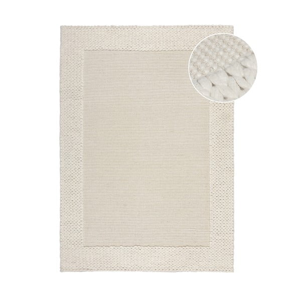 Béžový vlněný koberec 170x120 cm Rue - Flair Rugs