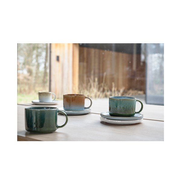 Oranžové hrnky na espresso z kameniny v sadě 2 ks 80 ml Styles – Villa Collection-image-3
