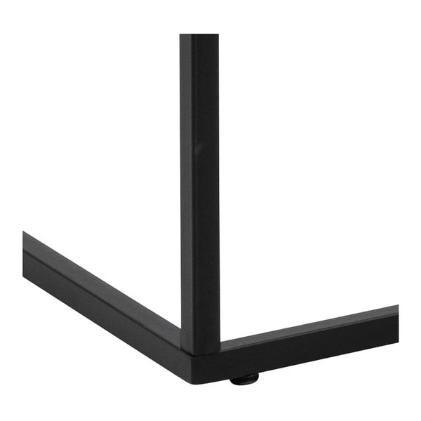 Bílý konferenční stolek s deskou v dekoru mramoru 55x110 cm Barossa – Actona-image-4