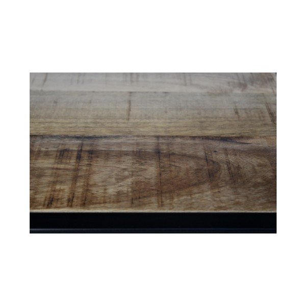 Knihovna z neopracovaného mahagonového dřeva HSM collection Levels, výška 80 cm-image-3