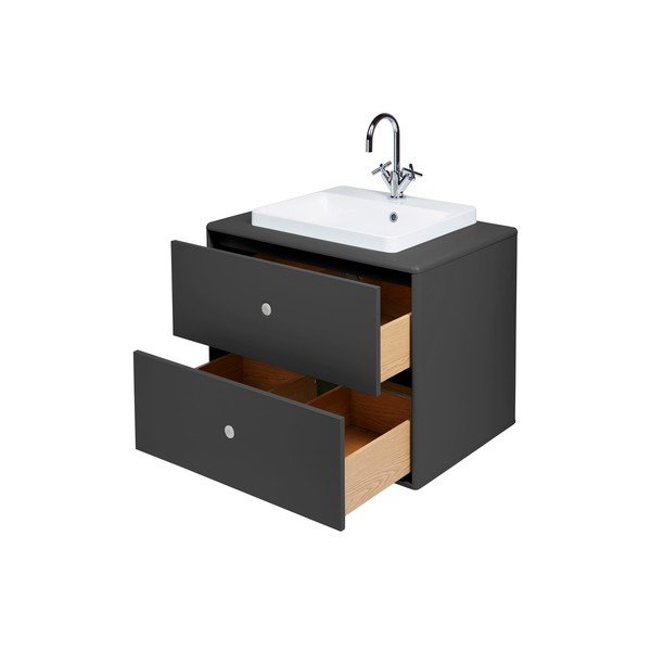 Antracitová závěsná skříňka s umyvadlem bez baterie 80x62 cm Color Bath – Tom Tailor-image-4