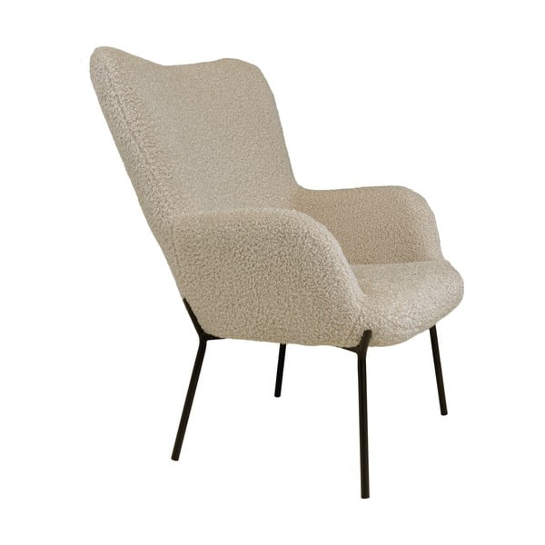 Béžové křeslo z umělé kožešiny Glasgow – Bonami Essentials-image-3