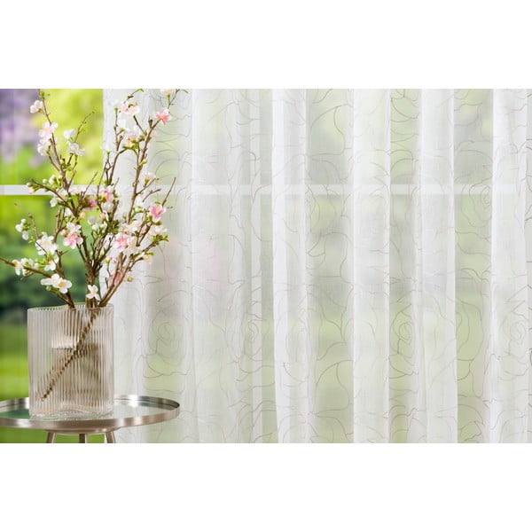 Béžová záclona 300x245 cm Amanda – Mendola Fabrics