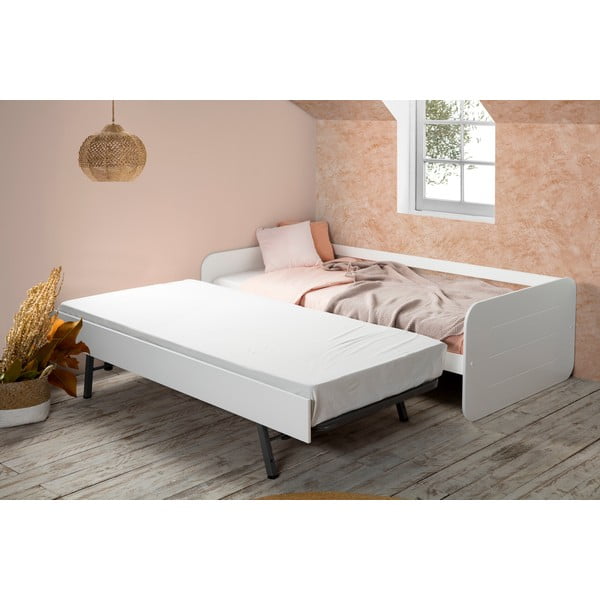 Bílá dětská postel s výsuvným lůžkem 90x190 cm Redona – Marckeric-image-1