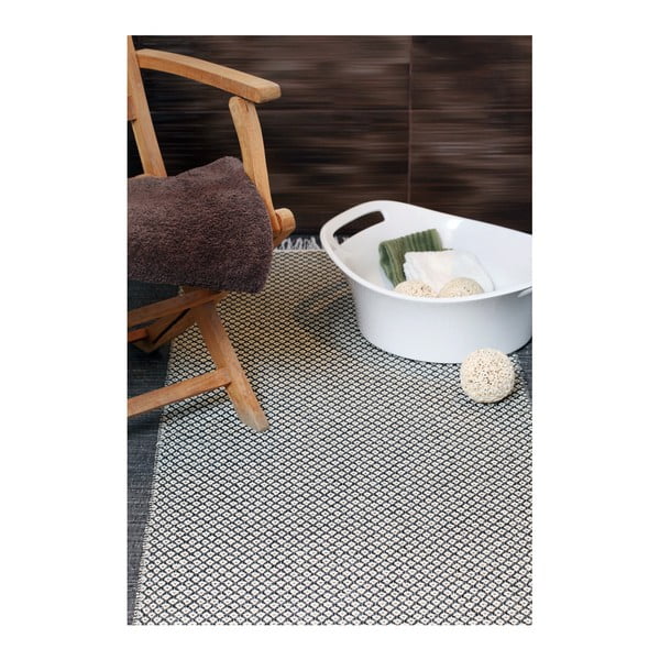 Krémovo-černý koberec vhodný do exteriéru Narma Diby, 70 x 100 cm-image-1